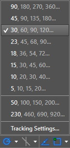 polar tracking menu30