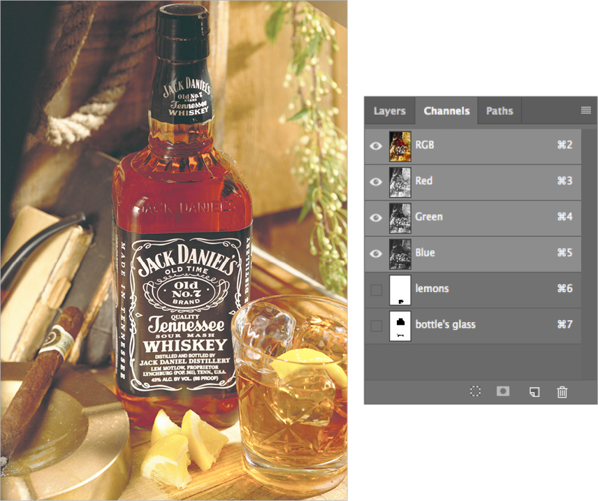 product lemon and glass