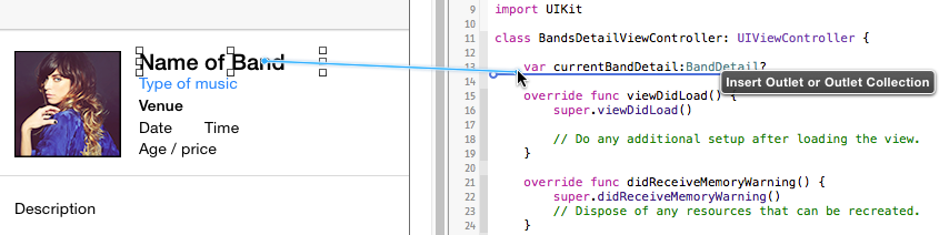 name of band drag insertOutlet