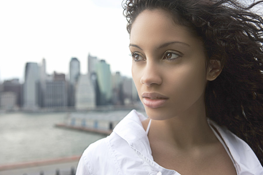 girl with city background done