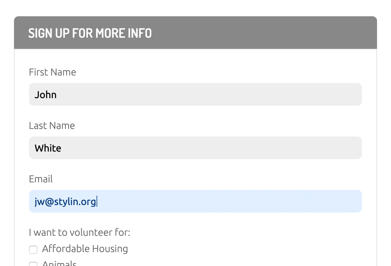 ex prev styling forms