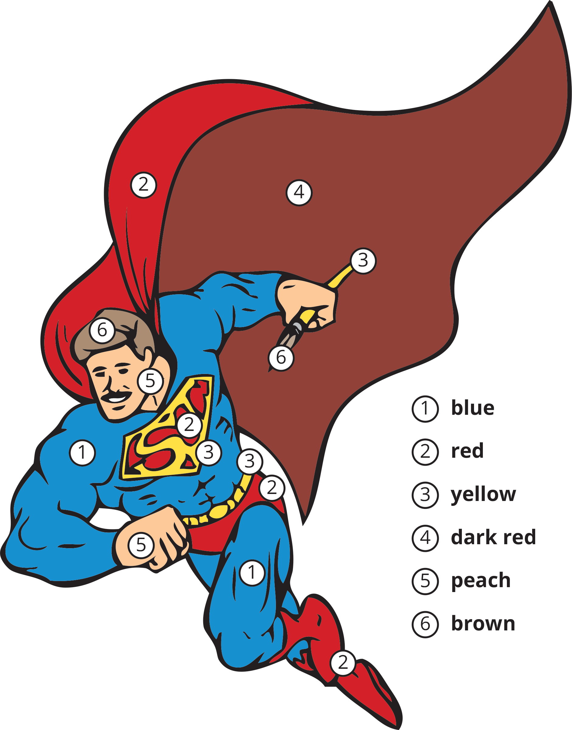 superhero color guide