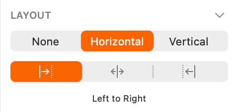 layout left to right