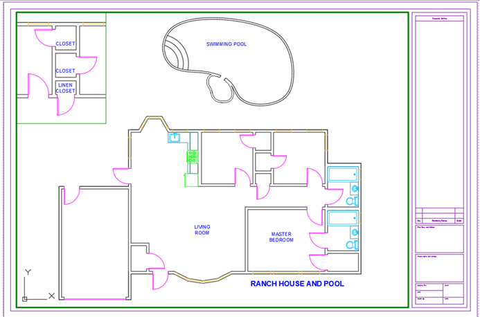 text model space swimming pool 2