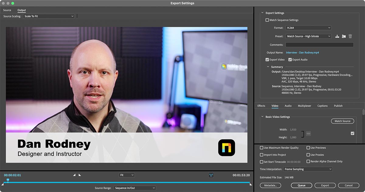 preview export interview