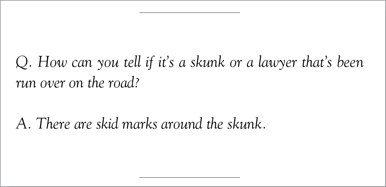 lawyer joke styling ex prev