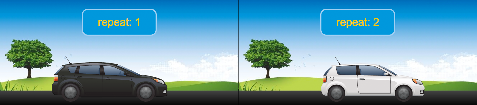 repeat message display example