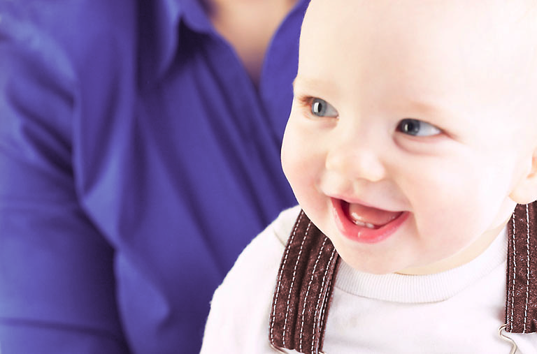 smiling baby done