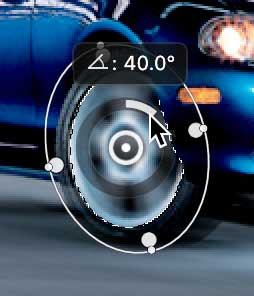 spin blur adjust blur angle