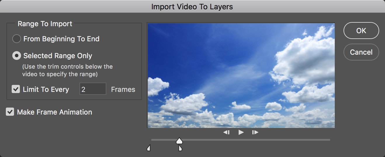 import video to layers