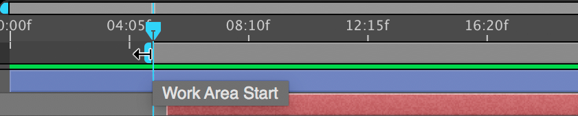 drag work area start