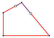Shape after dragging the new control point