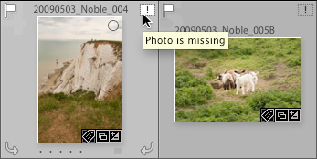 smart previews photo is missing