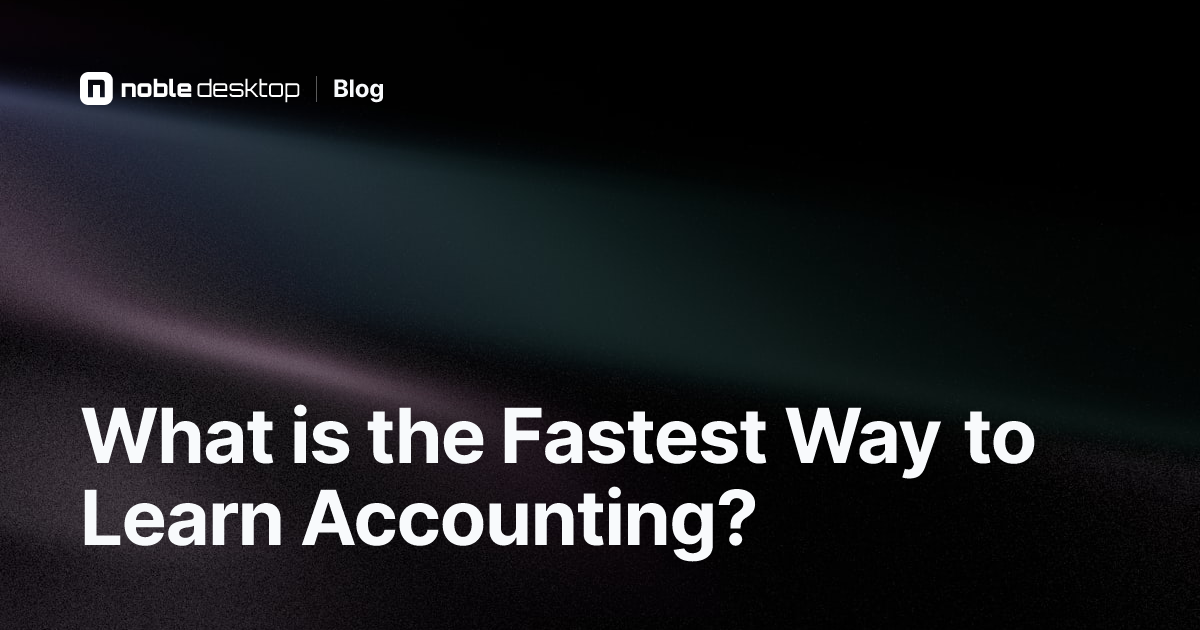 How to Learn Accounting Quickly