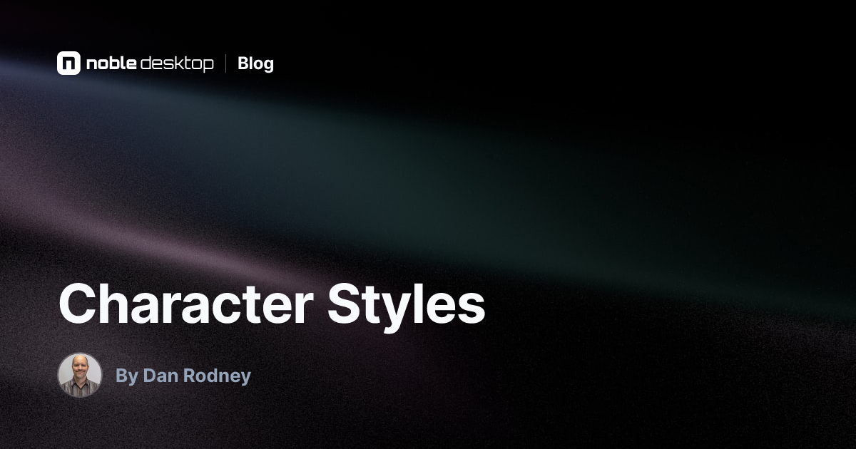 Character Styles: UI/UX Design with Adobe XD