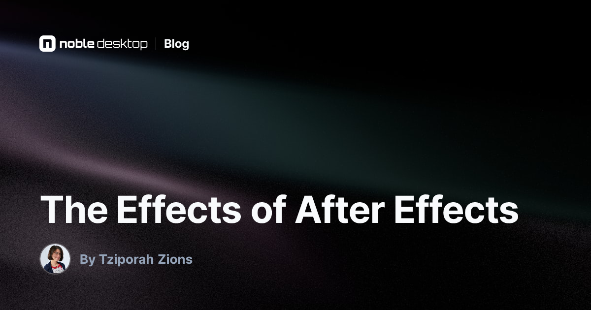 Guide to Effects in After Effects