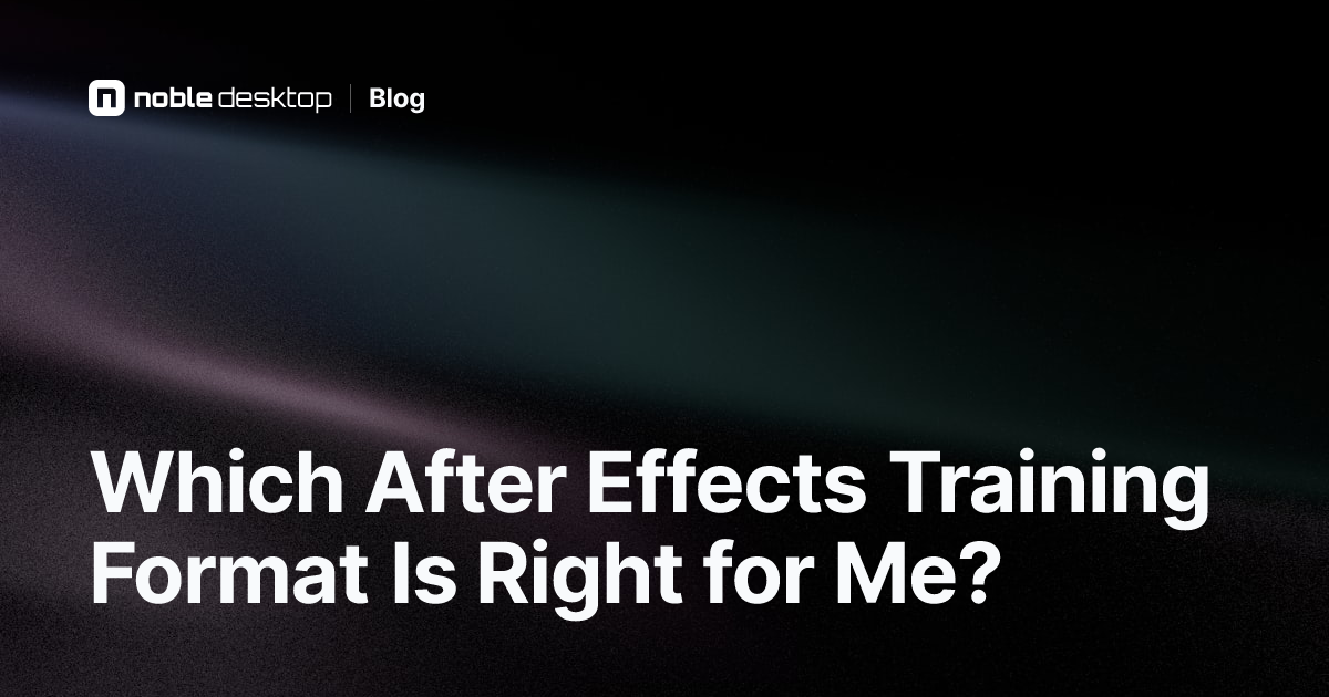 After Effects Training Format for Beginners