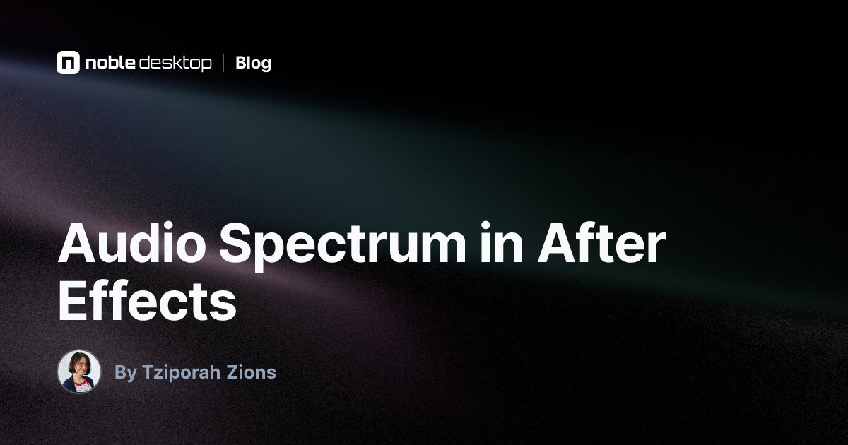 After Effects: Audio Spectrum Tutorial