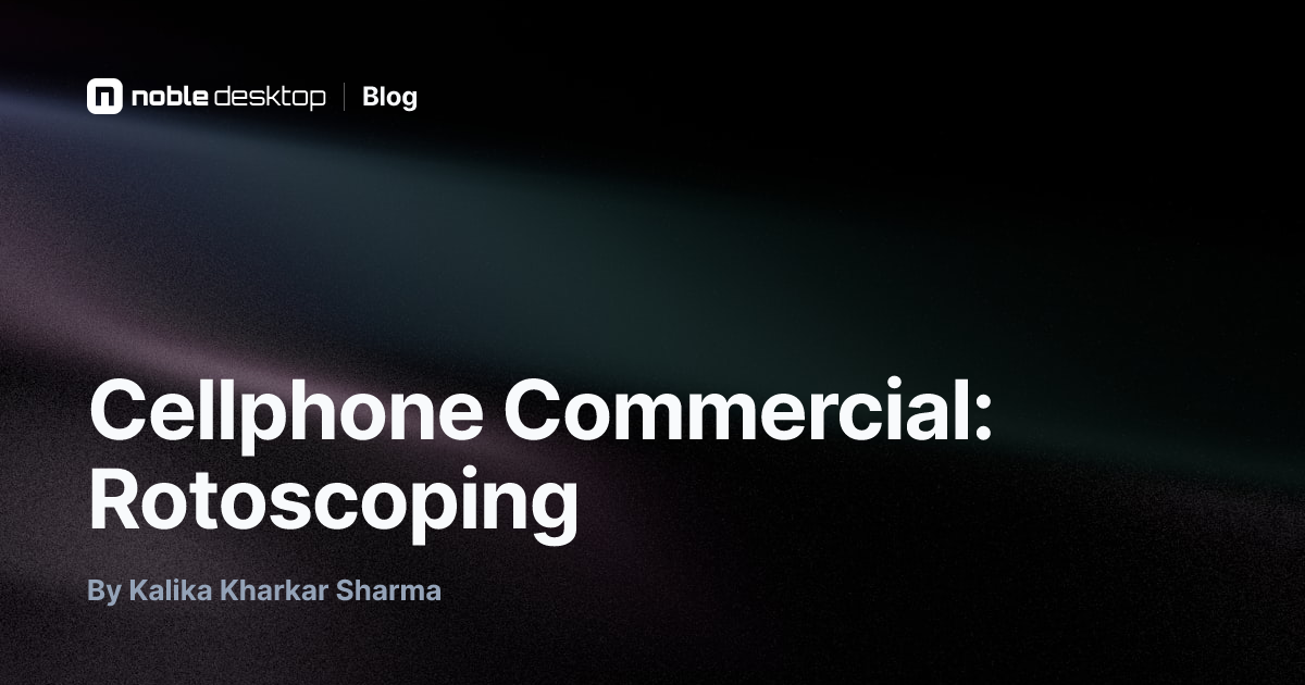 Cellphone Commercial: Rotoscoping — After Effects
