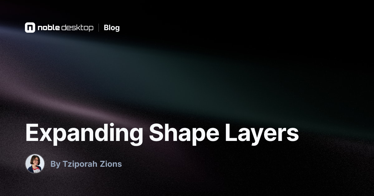 Expanding Shape Layers — After Effects