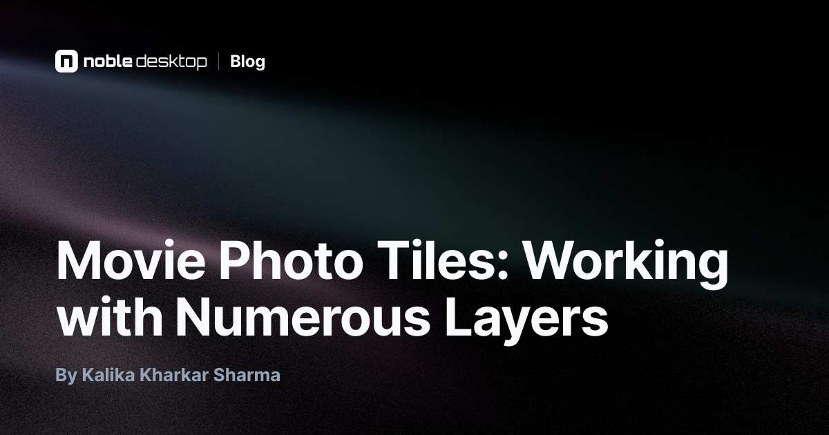 Movie Photo Tiles: Working with Numerous Layers — After Effects