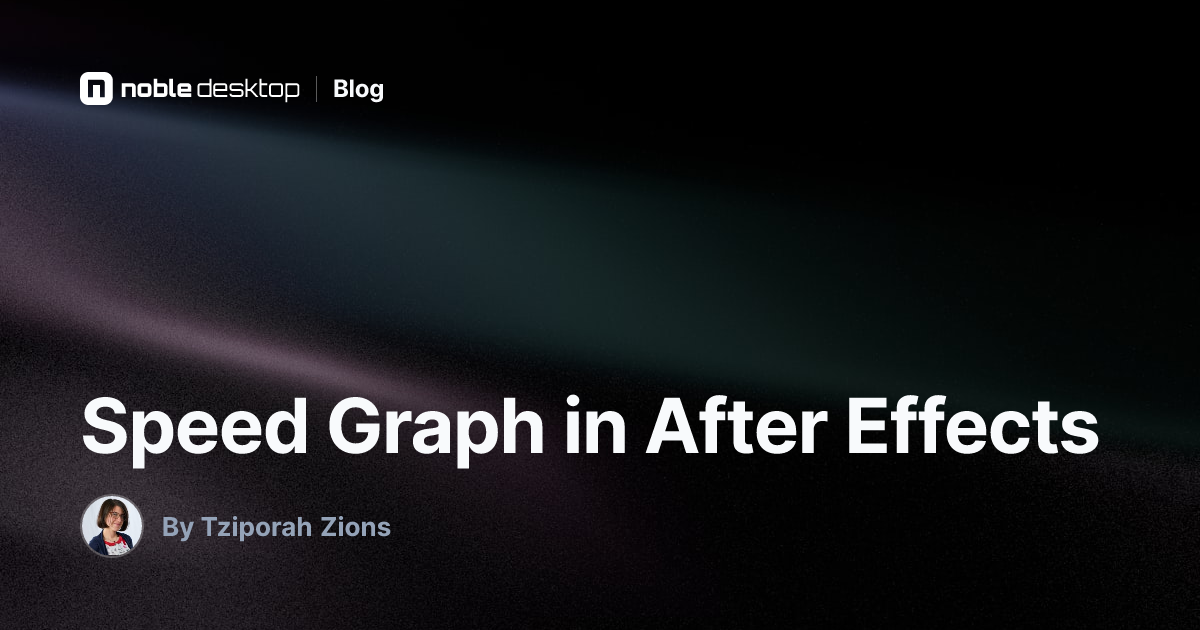 Speed Graph in After Effects — by Tziporah Zions