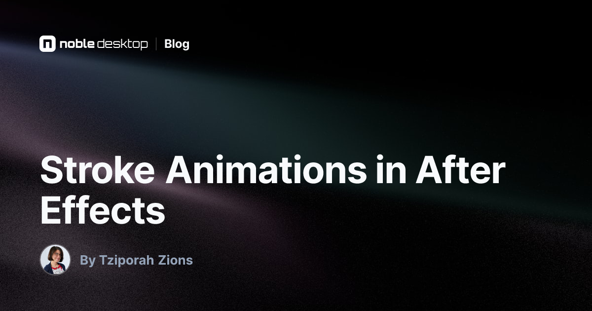 After Effects: Stroke Animations Tutorial