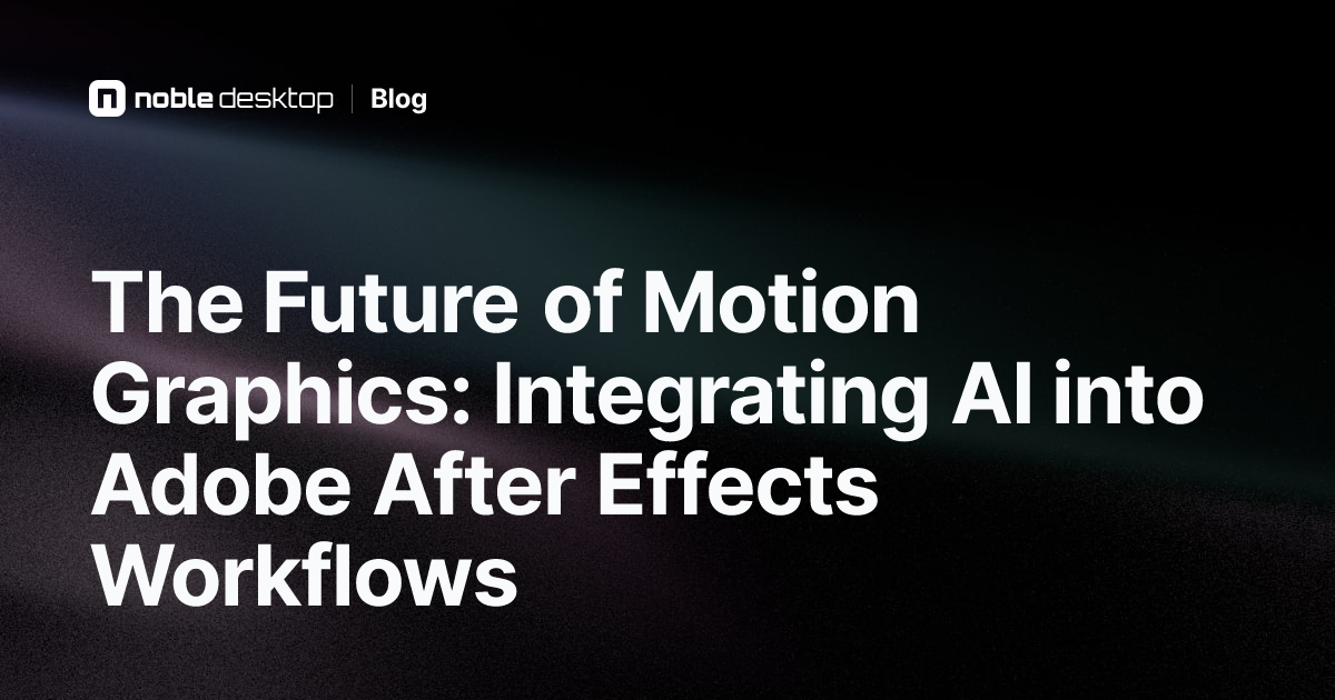 The Future of Motion Graphics: Integrating AI into Adobe