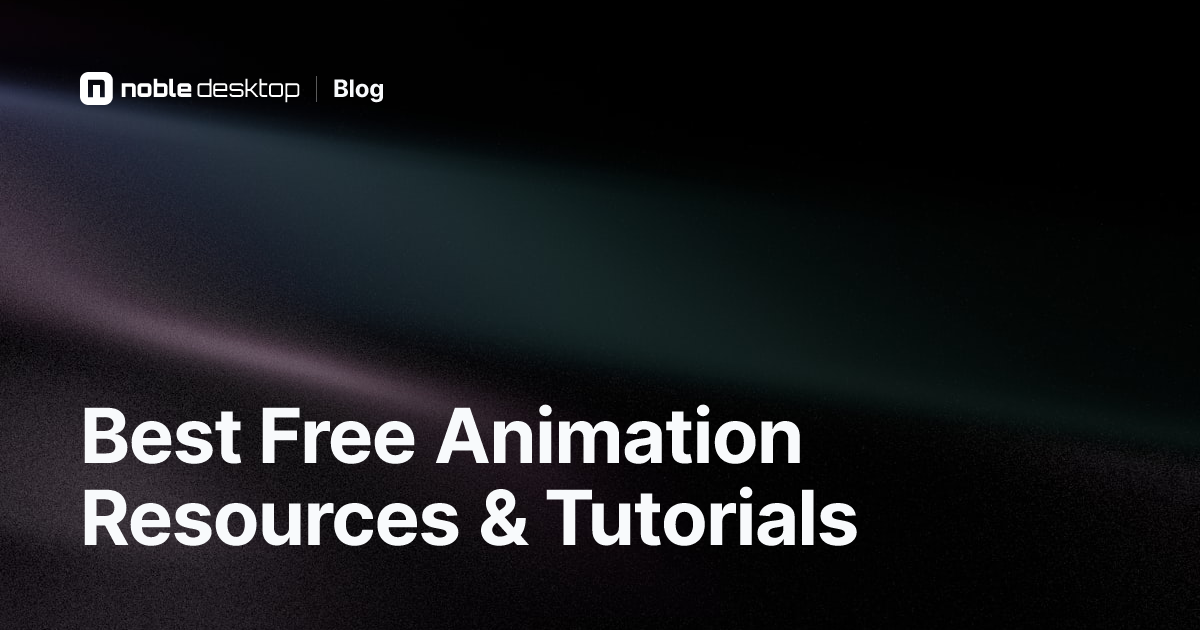 Free Animation Resources & Tutorials for Beginners