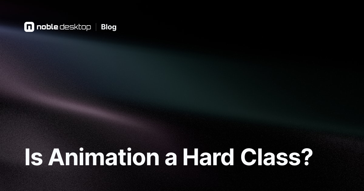 Is Animation Hard to Learn?