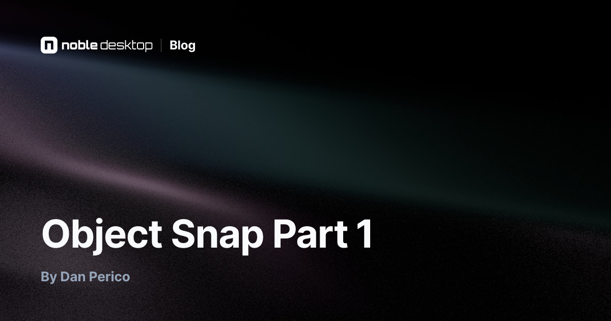 Object Snap Part 1: AutoCAD Tutorial