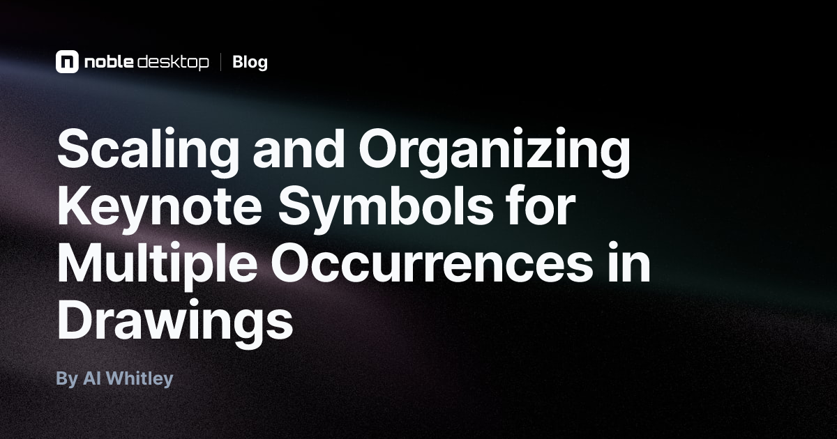 Scaling Keynote Symbols for Multiple Occurrences