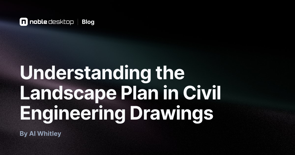 Landscape Plan in Civil Engineering Drawings