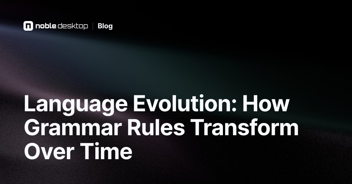 Language Evolution: How Grammar Rules Transform Over Time 