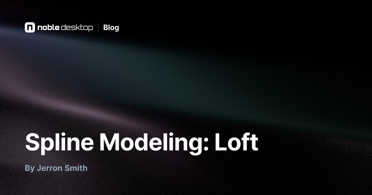 Spline Modeling: Loft: Cinema 4D Tutorial