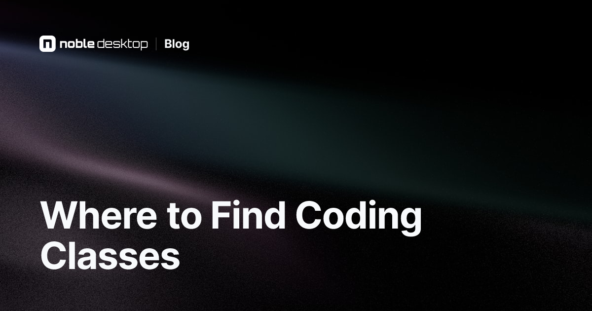 Where Can I Find Training in Coding