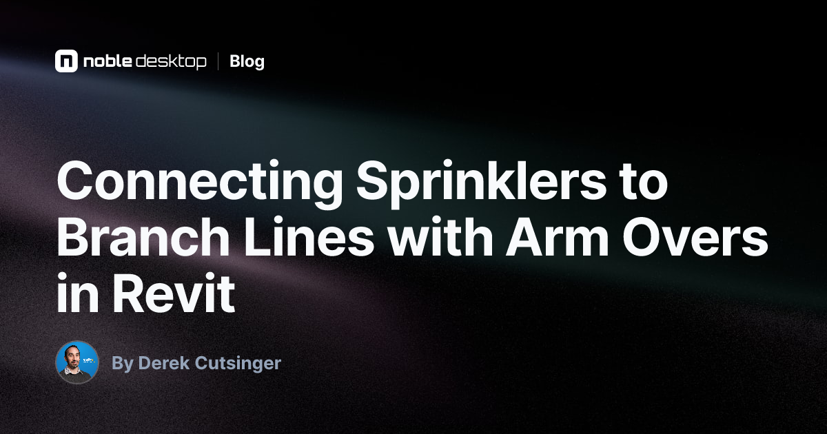 Connecting Sprinklers to Branch Lines with Arm Overs