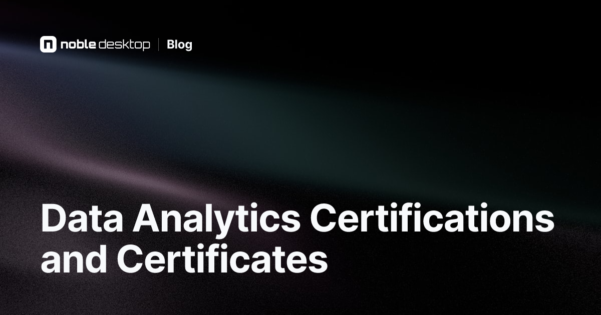Which Data Analytics Certification is Best?