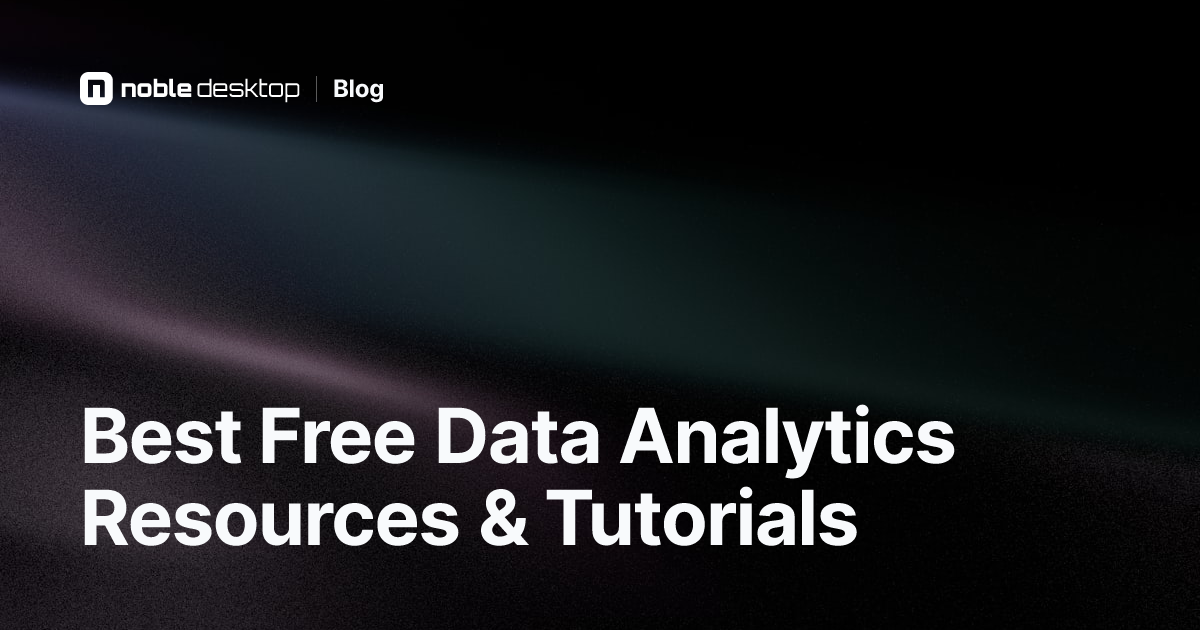 Free Data Analytics Resources & Tutorials for Beginners