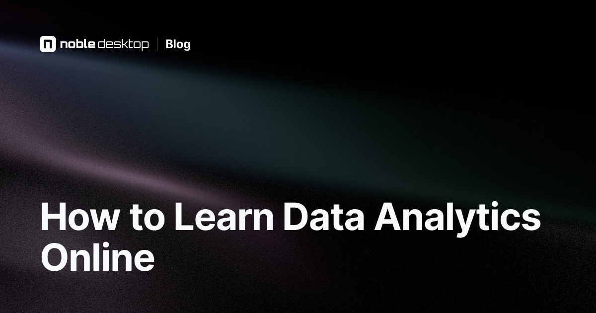 Learn Data Analytics Online for Beginners