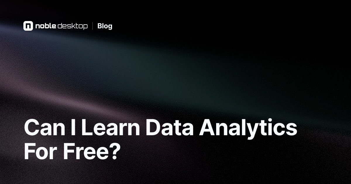 Learn Data Analytics For Free