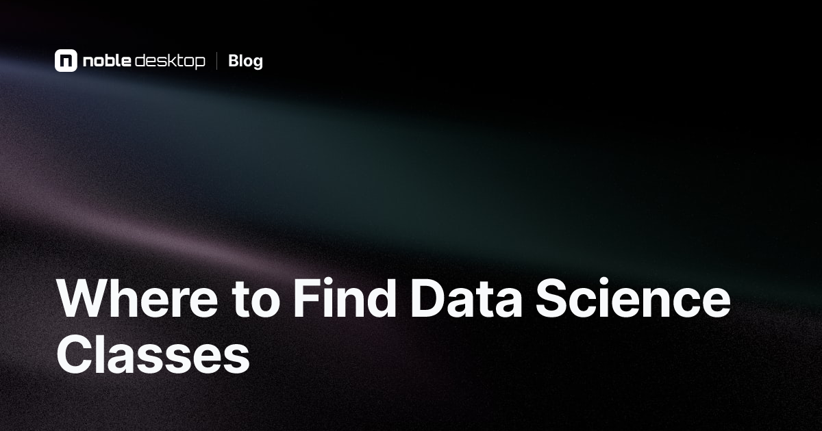 Where Can I Find Training in Data Science