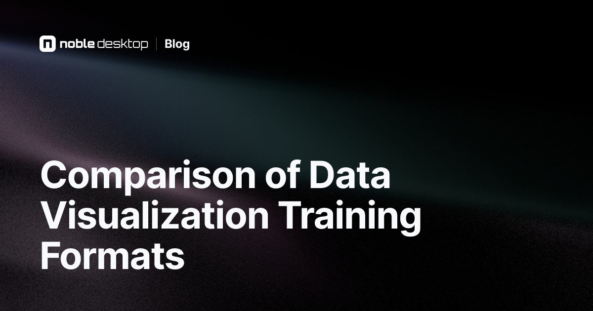 Compare Different Data Visualization Training Formats