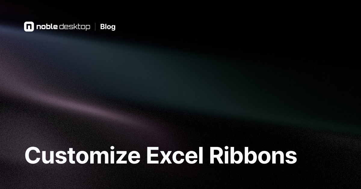 Customize Excel Ribbons: Excel Video Tutorial & How-To Guide