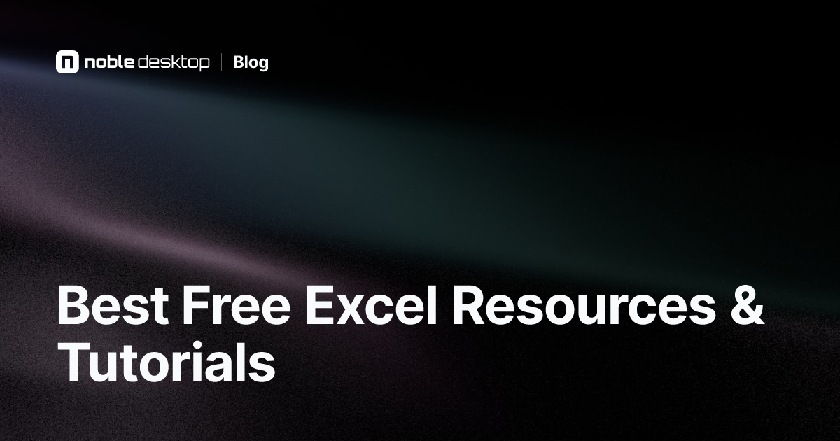 Free Excel Resources & Tutorials for Beginners