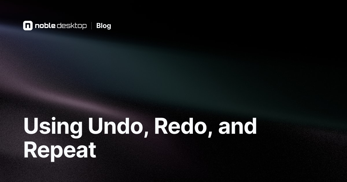 Undo, Redo, Repeat: Excel Video Tutorial