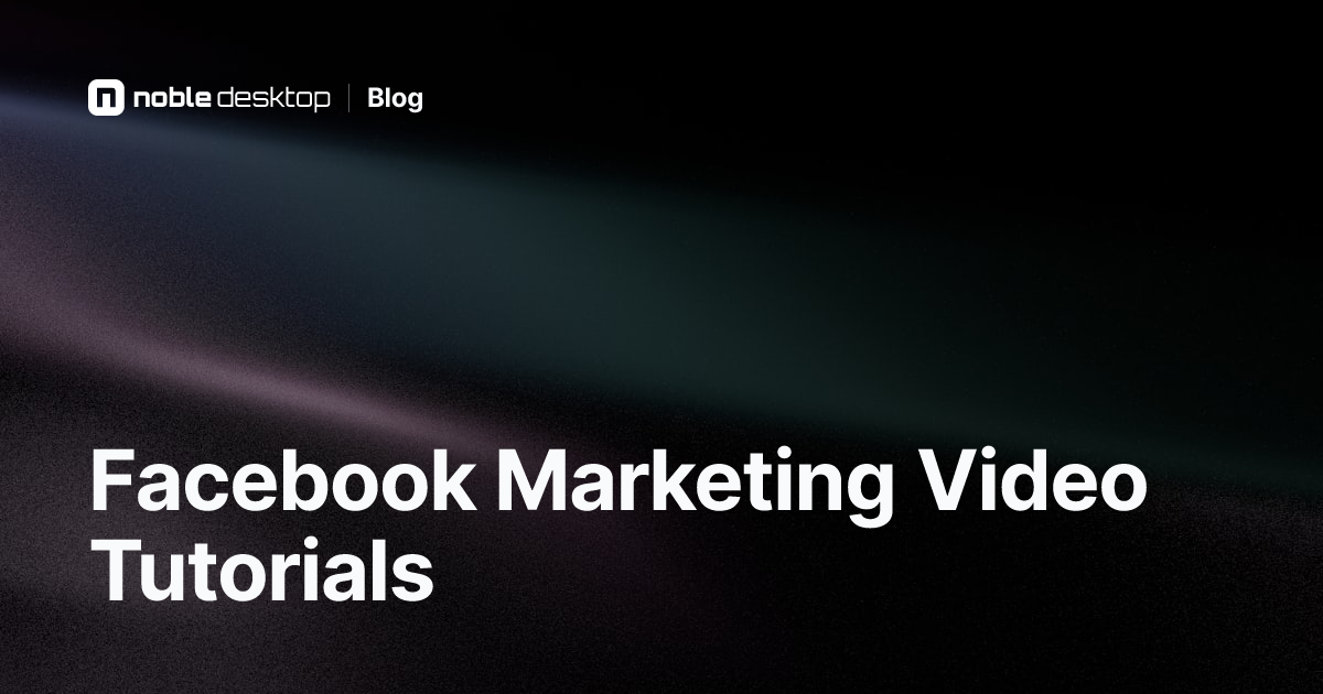 Best Facebook Marketing Video Tutorials