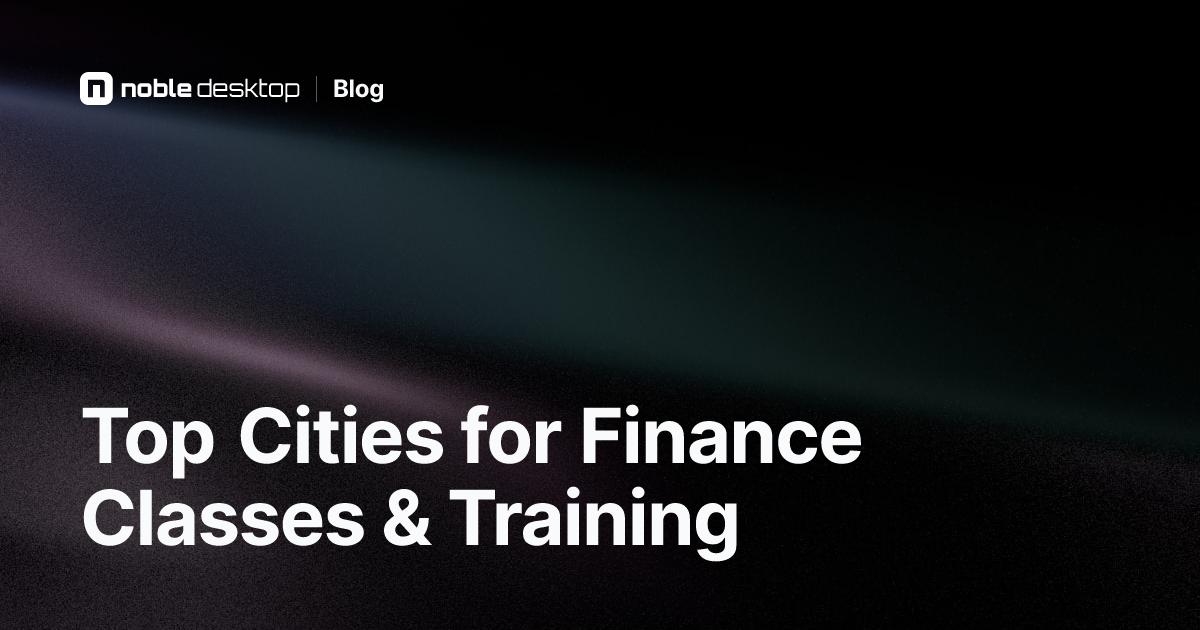 Finance Classes & Training: Top Cities