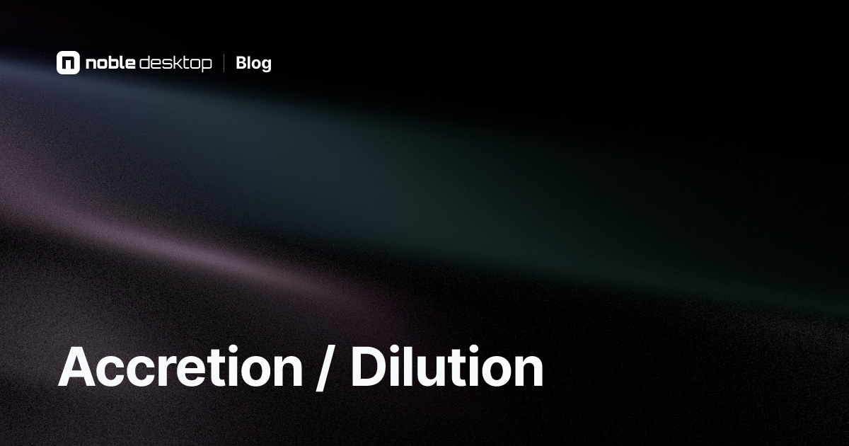 Accretion / Dilution Analysis for M&A