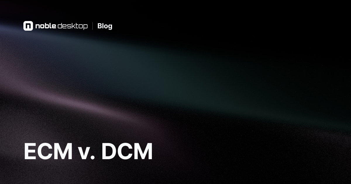 ECM v. DCM: Free Financial Modeling Tutorial
